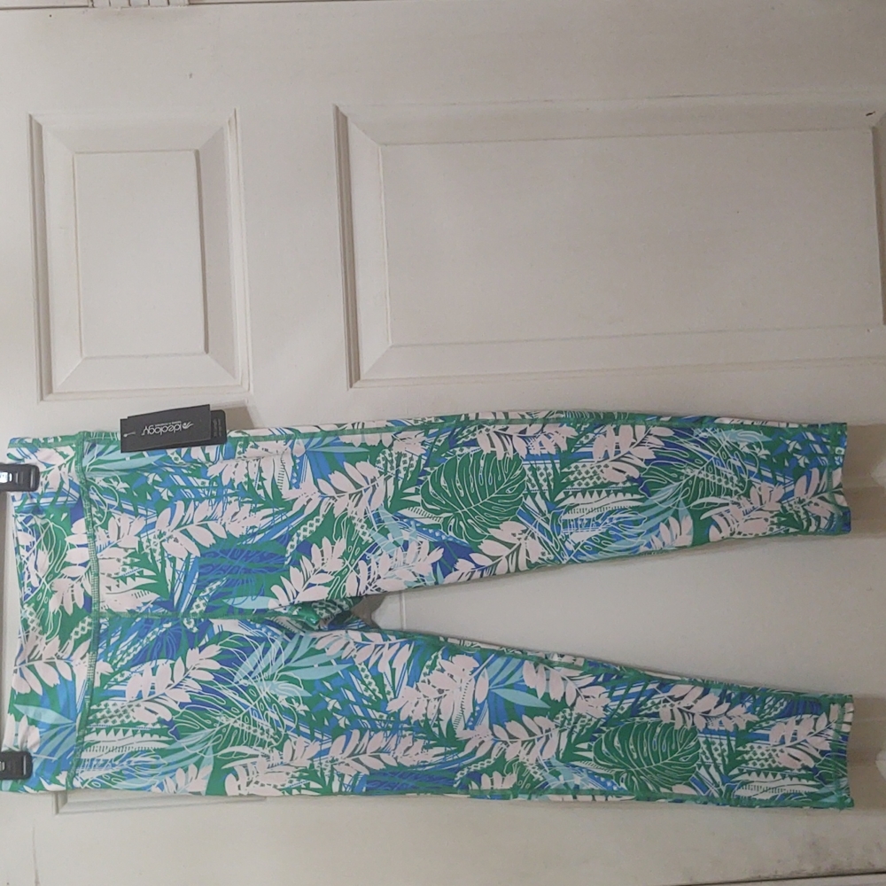 NWT Ideology xl 16p petite workout floral leggings